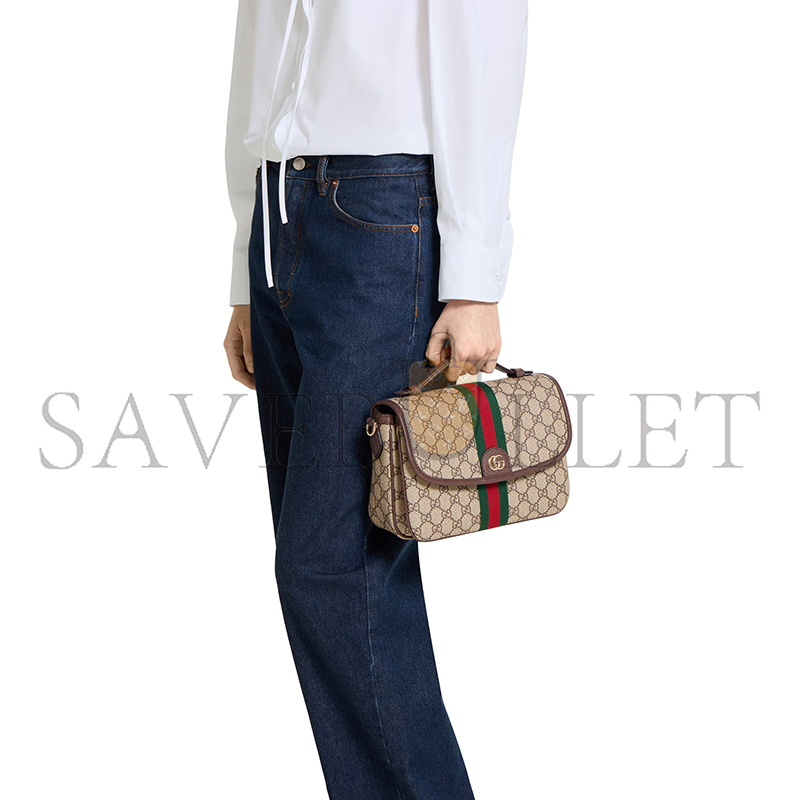 GUCCI OPHIDIA MEDIUM TOP HANDLE BAG 836842 (24*17.5*11.5cm)